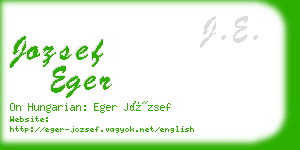 jozsef eger business card